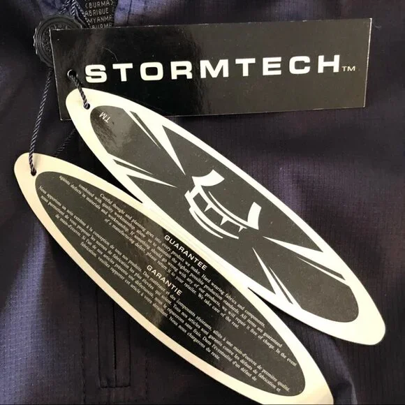 NWT Stormtech Performance Navy 1/4 Zip Windbreaker Jacket Mens  XS - Picture 14 of 16